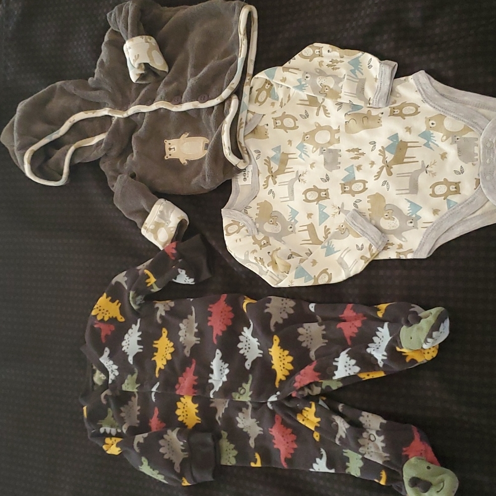 Lot of 3, boys, winter wear, size 3-6 months